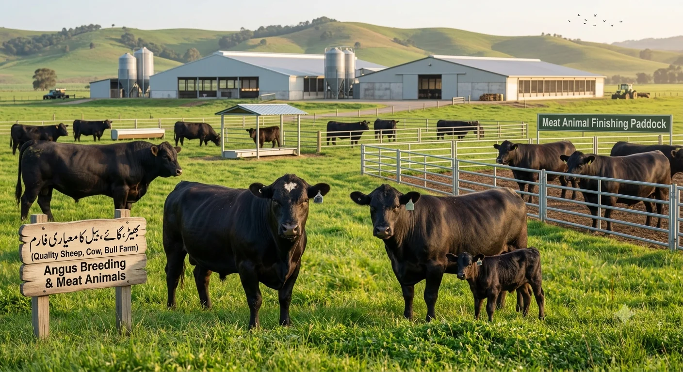 Meat animals and breeding stock at Organico Pakistan Farms
